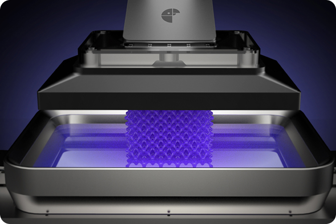 3Dプリンターの稼働の様子