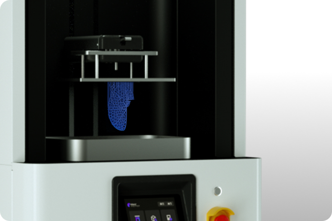 3Dプリンターの稼働の様子